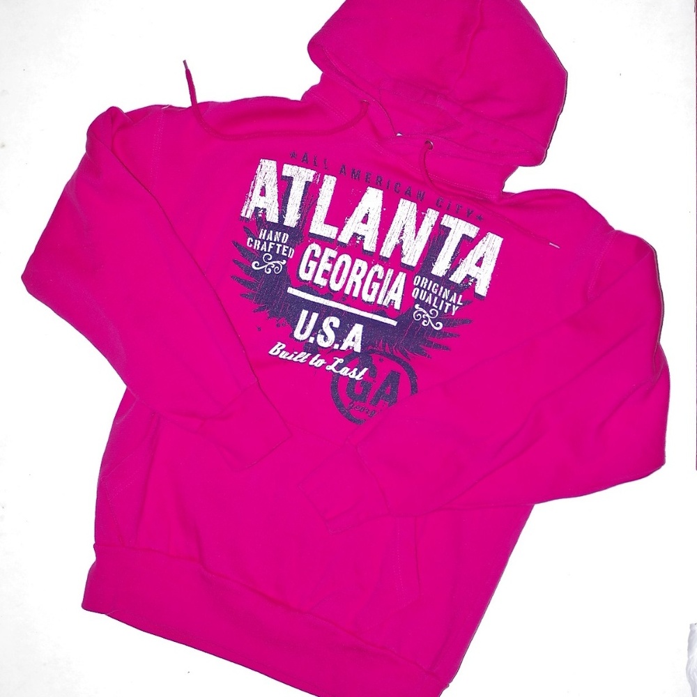 Atlanta Georgia USA PINK hoodie sweatshirt Medium